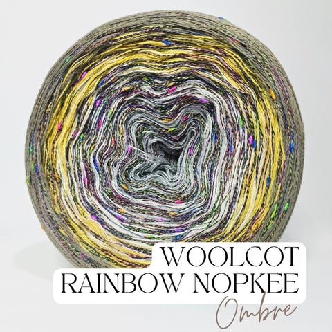 Gradient ONW005 Ombre Nopkee Yarn Cake Woolcot Extrafine Superwash 5-12-17-18+RN