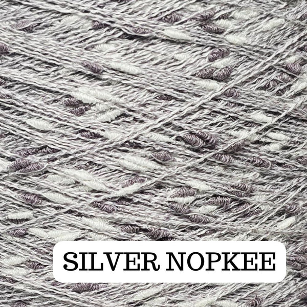 SILVER Nopkee Solid Yarn Thread