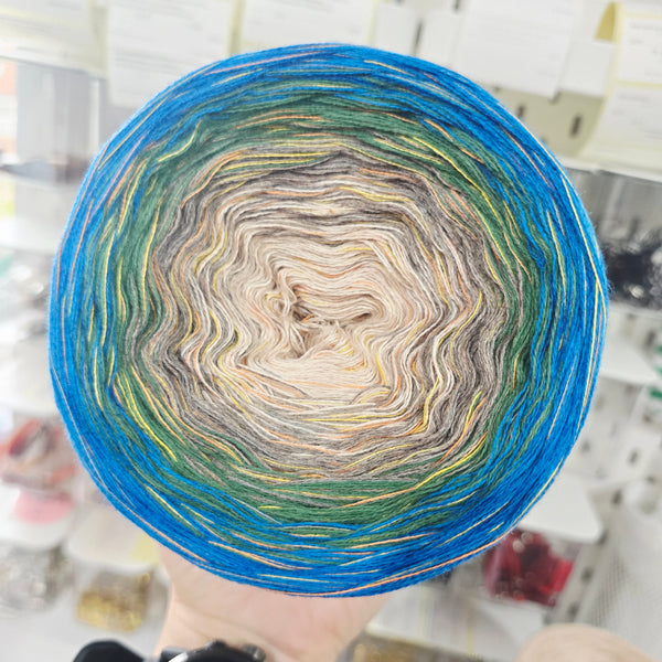 Gradient WMC003 Ombre Melange Cotton Yarn Cake Woolcot Extrafine Superwash