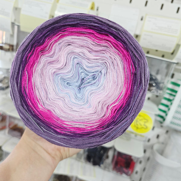 Gradient WMC006 Ombre Melange Cotton Yarn Cake Woolcot Extrafine Superwash 8-1-23-24-16-15+PMC