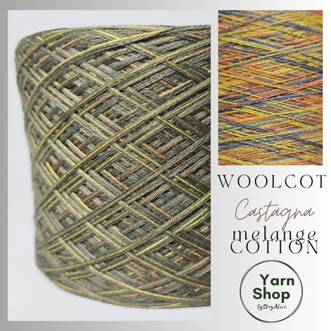 WMS005 Melange Cotton Solid Yarn Cake Woolcot Extrafine