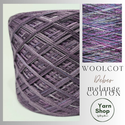 WMS006 Melange Cotton Solid Yarn Cake Woolcot Extrafine 15+PMC