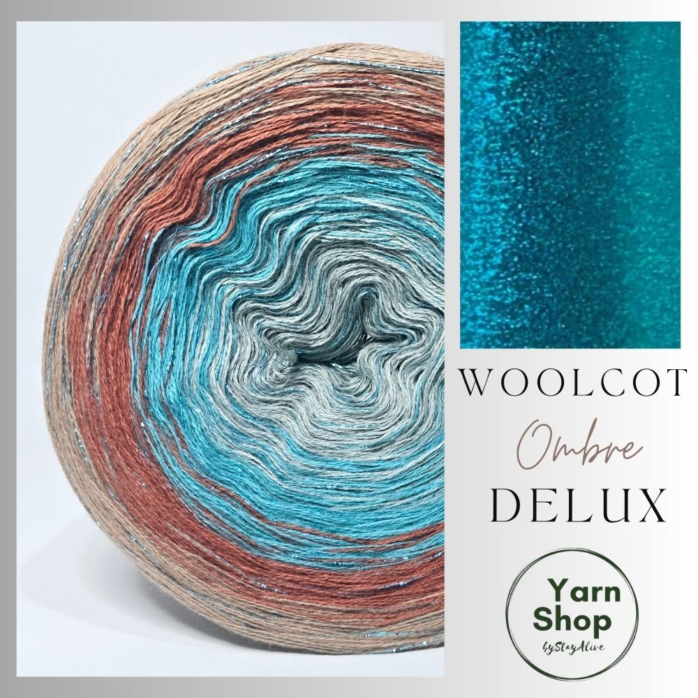 Gradient WODL001 Ombre DeLux Yarn Cake Woolcot Extrafine