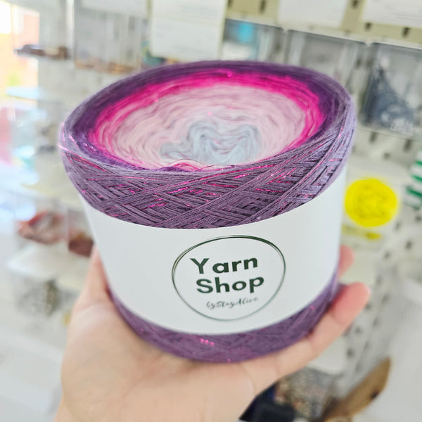 Gradient WODL009 Ombre DeLux Yarn Cake Woolcot Extrafine 8-1-23-24-16-15+30