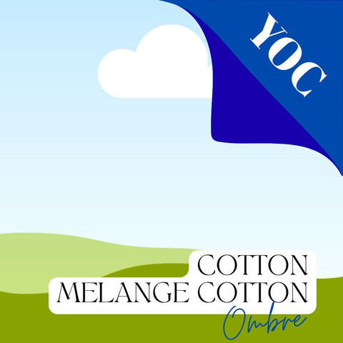 YOC Ombre Melange Cotton Yarn Cake Cotton Extrafine Superwash