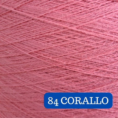 Pure Cotton Solid Yarn Cake Corallo