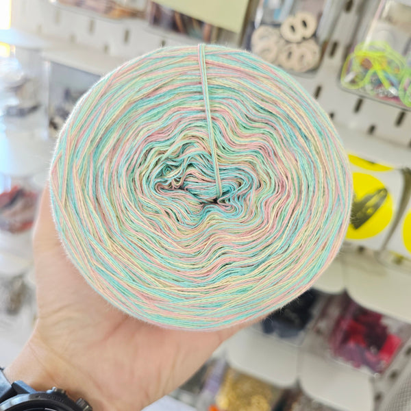 CC 12+34+66+85 4PLY Crazy Yarn Cake Pure Cotton Extrafine