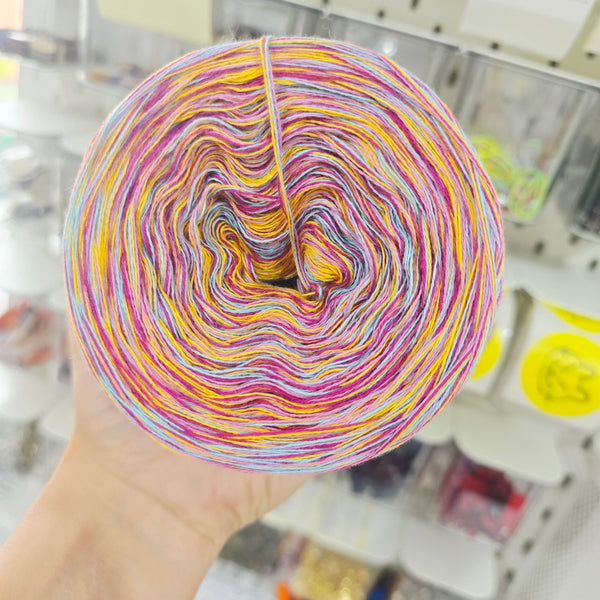 CC 3+6+8+11 4PLY Crazy Yarn Cake Pure Cotton Extrafine