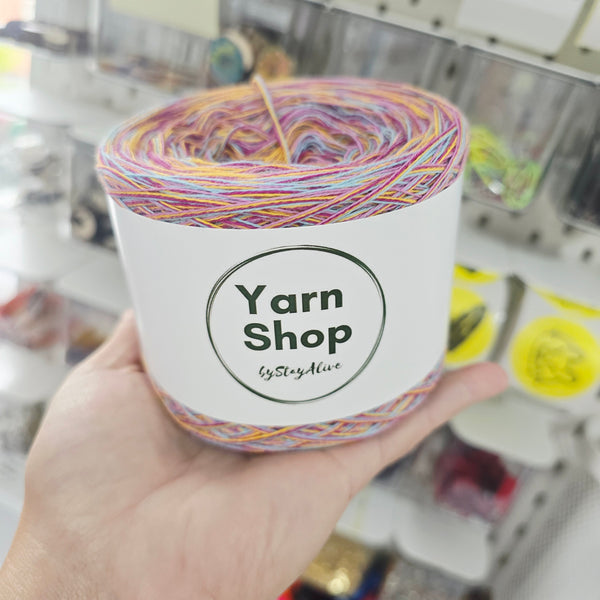 CC 3+6+8+11 4PLY Crazy Yarn Cake Pure Cotton Extrafine