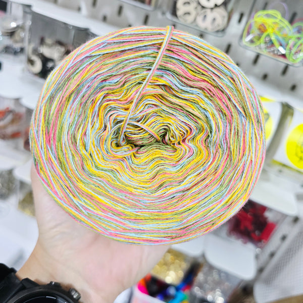 CC 6+8+80+84 4PLY Crazy Yarn Cake Pure Cotton Extrafine