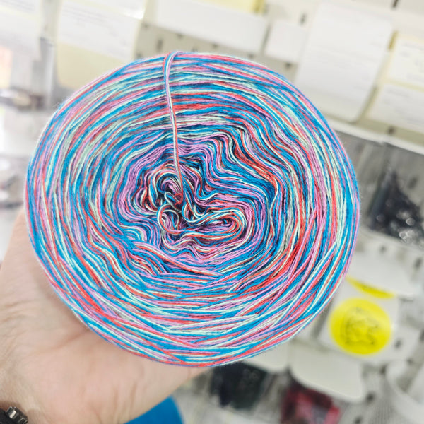 CC 9+10+11+66 4PLY Crazy Yarn Cake Pure Cotton Extrafine