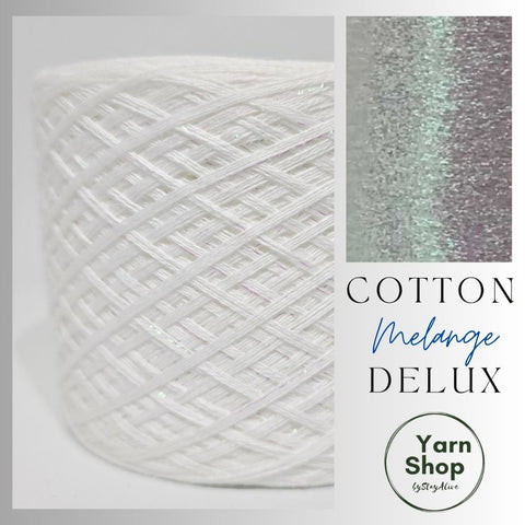Melange DeLux Yarn Cake Pure Cotton Extrafine 1+32