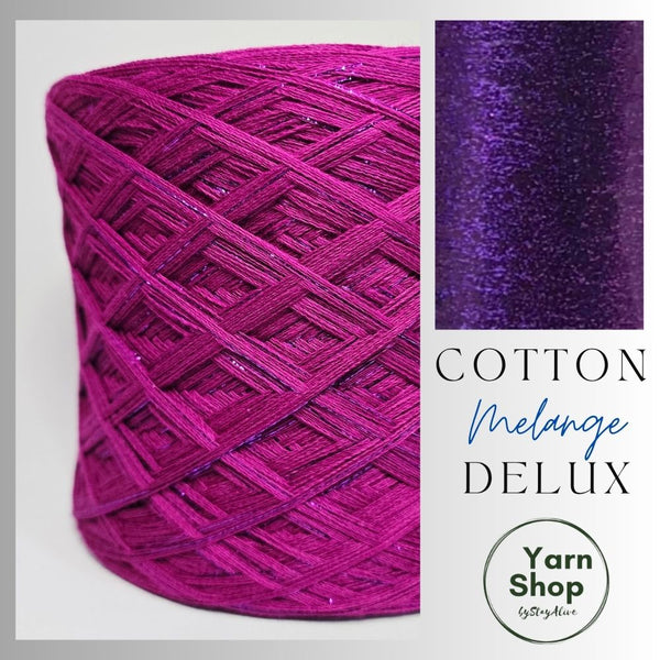 Melange DeLux Yarn Cake Pure Cotton Extrafine 3+34