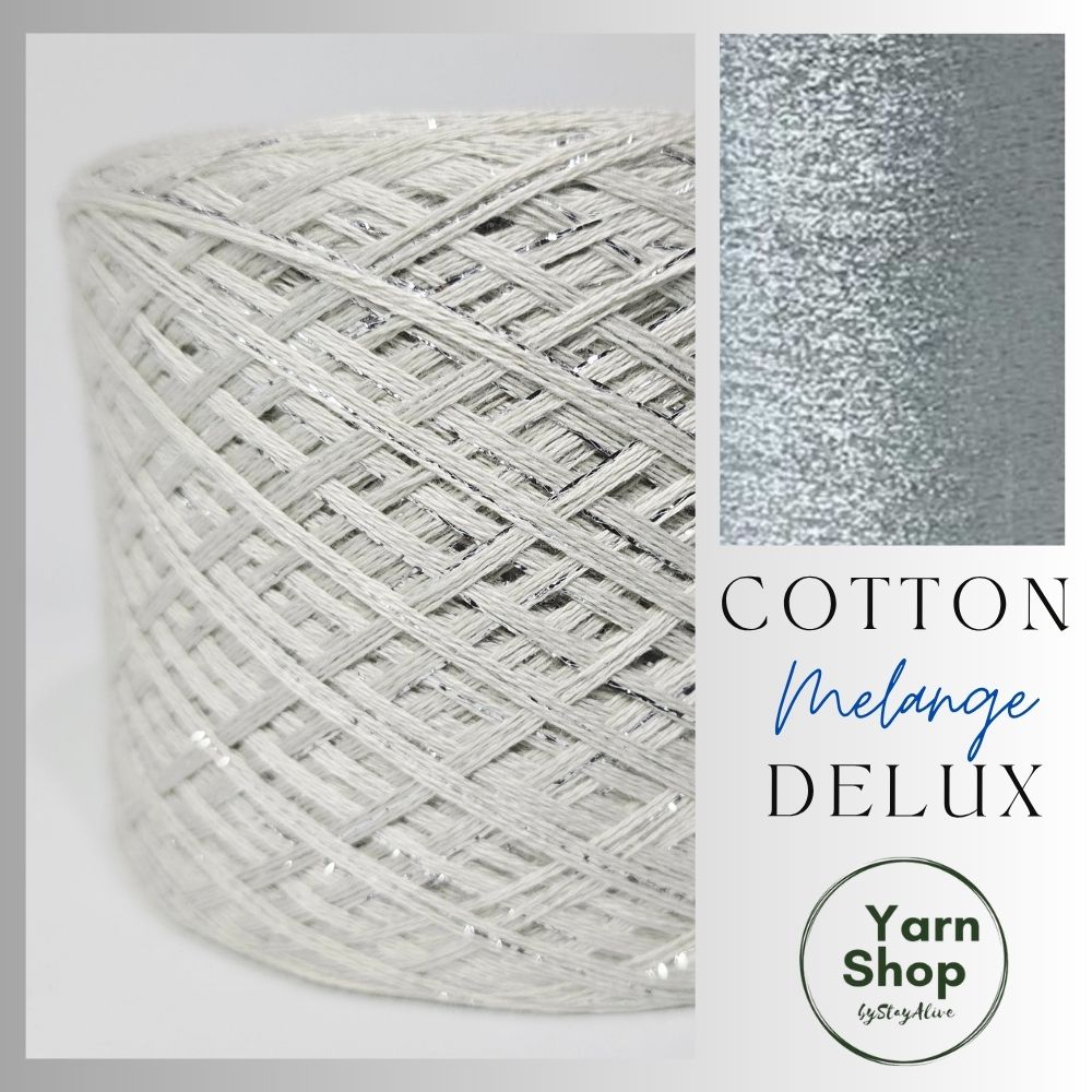 Melange DeLux Yarn Cake Pure Cotton Extrafine 4+21
