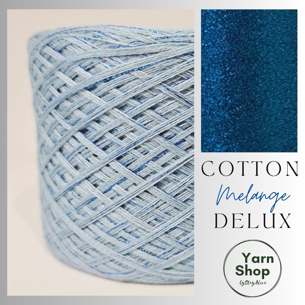 Melange DeLux Yarn Cake Pure Cotton Extrafine 8+42