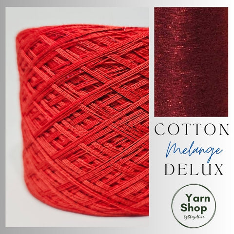 Melange DeLux Yarn Cake Pure Cotton Extrafine 9+31