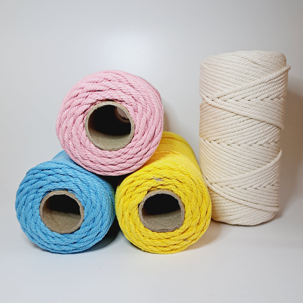 Natural Craft Macrame Cotton String Artisan Thread Double Twisted Cord –  yarnshopbyStayAlive