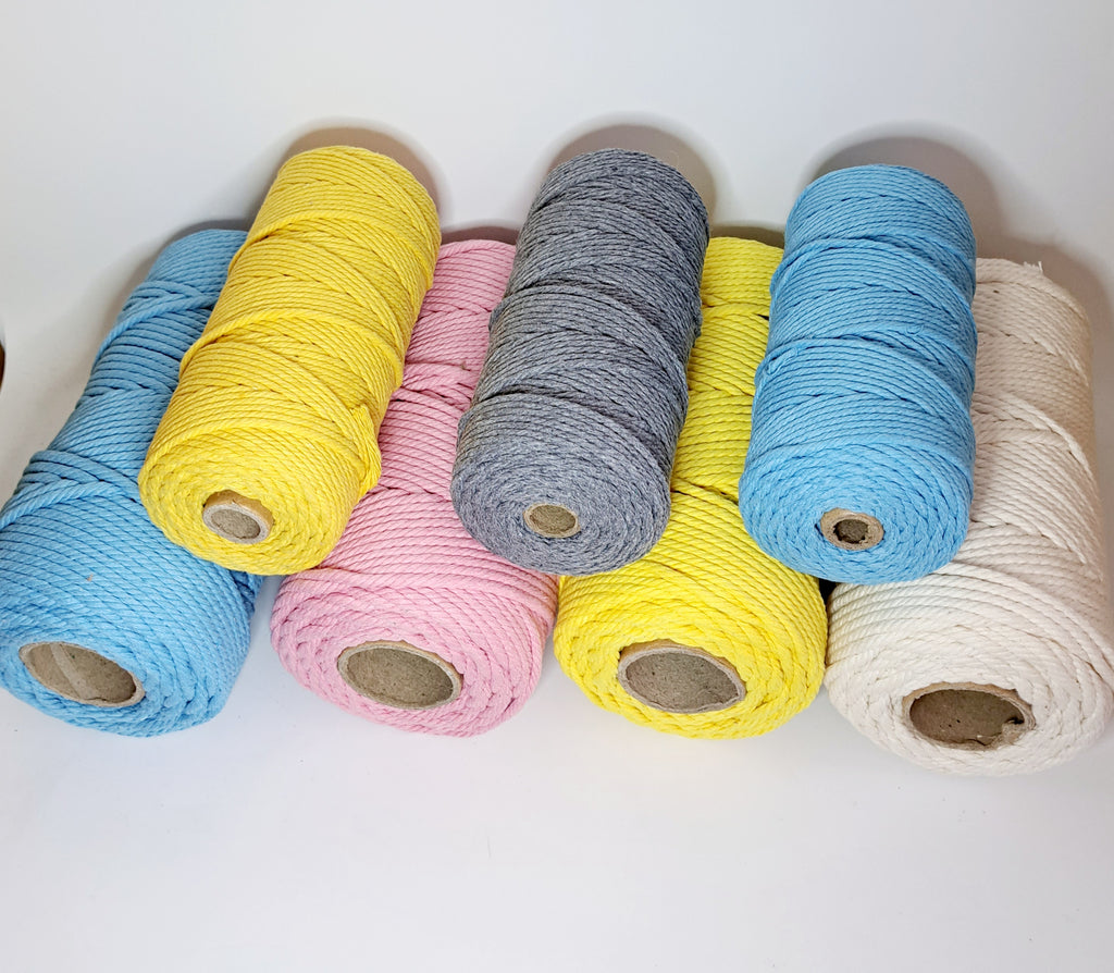Natural Craft Macrame Cotton String Artisan Thread Double Twisted Cord –  YarnShopbyStayAlive