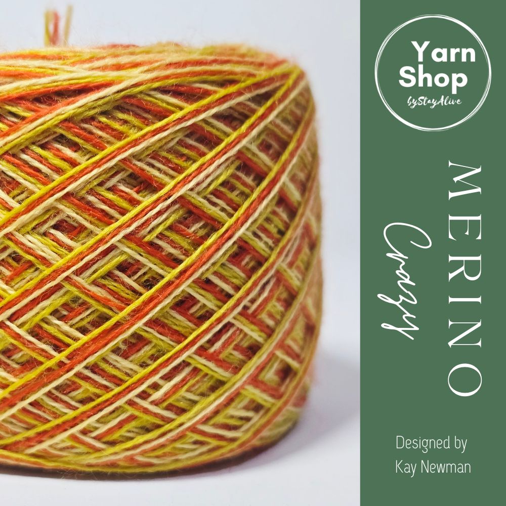 MC.48.61.63 3PLY Crazy Yarn Cake Pure Merino Extrafine Superwash