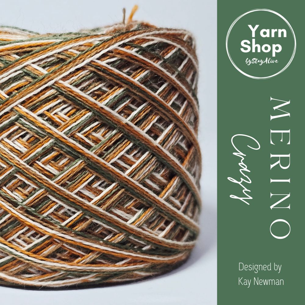 MC.19.26.41.57 4PLY Crazy Yarn Cake Pure Merino Extrafine Superwash