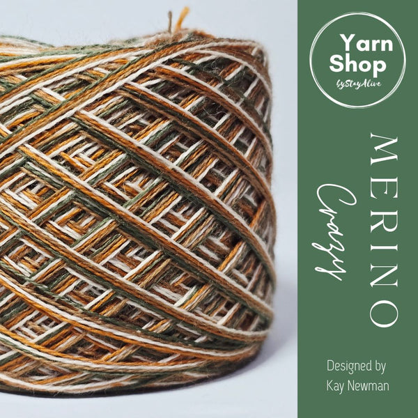 MC.19.26.41.57 4PLY Crazy Yarn Cake Pure Merino Extrafine Superwash