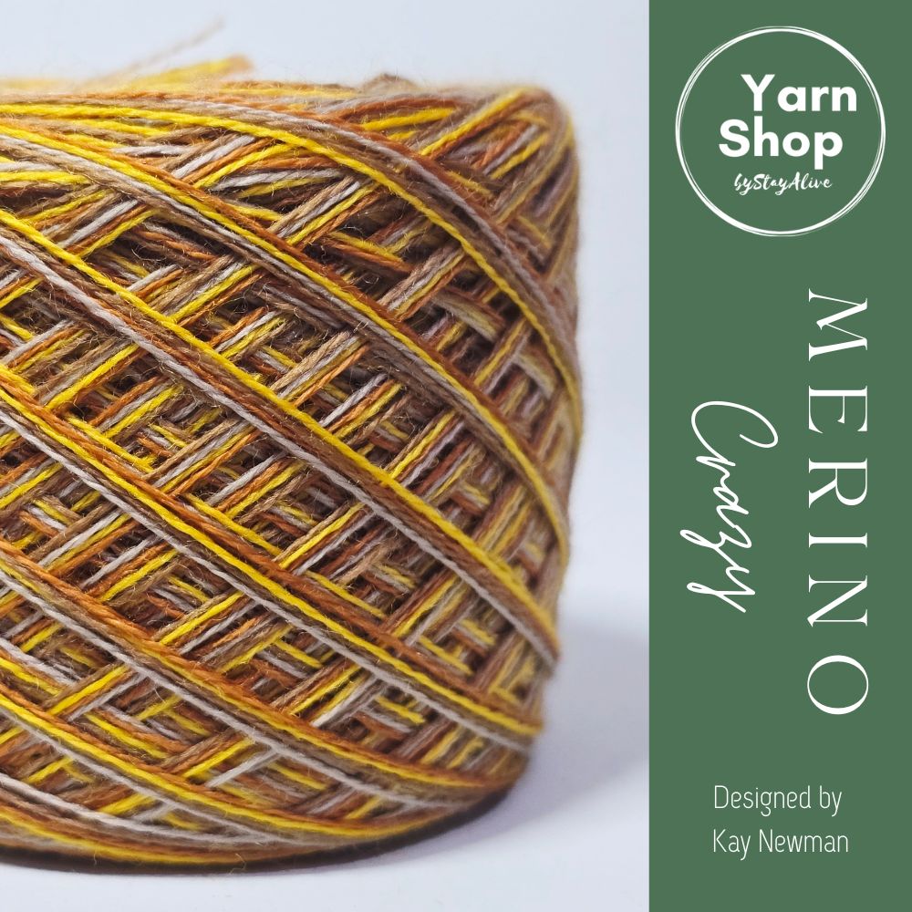 MC.26.51.56.57 4PLY Crazy Yarn Cake Pure Merino Extrafine Superwash