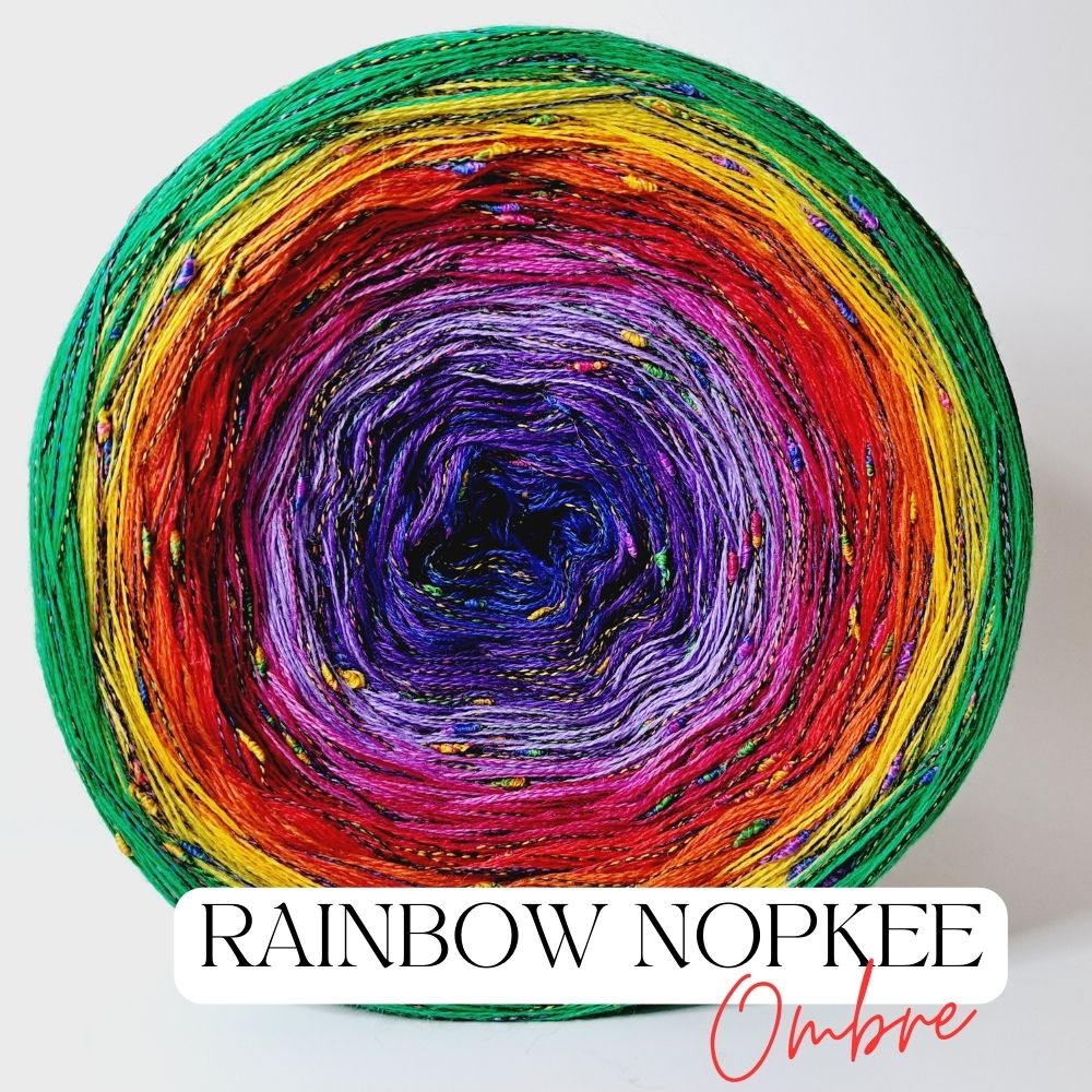 Fancy Yarn Rainbow Nopkee Ombre