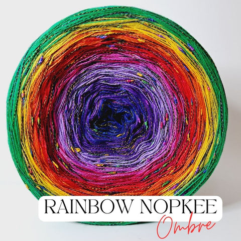 Fancy Yarn Rainbow Nopkee Ombre