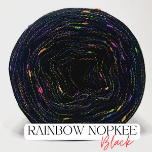 Fancy Yarn Rainbow Nopkee Black