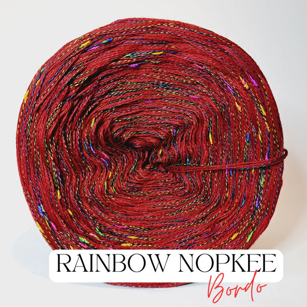 Fancy Yarn Rainbow Nopkee Bordo