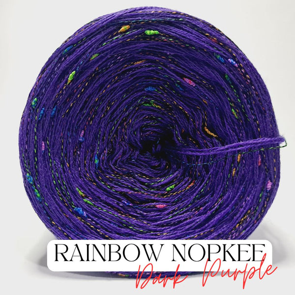 Fancy Yarn Rainbow Nopkee Dark Purple