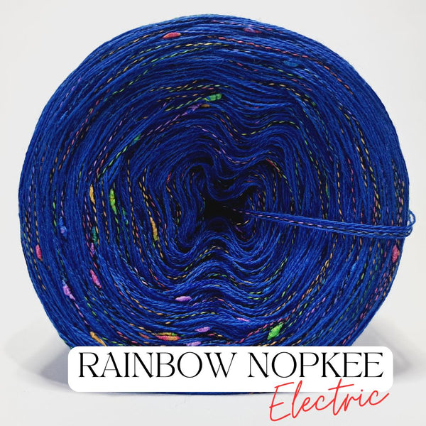 Fancy Yarn Rainbow Nopkee Electric