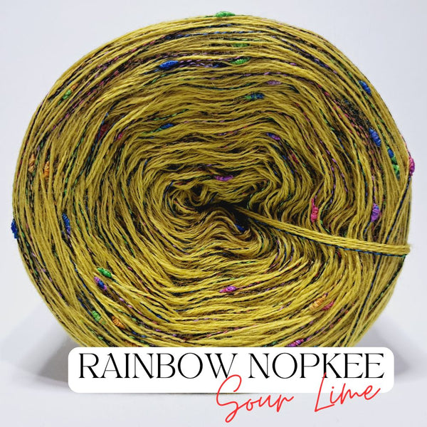 Fancy Yarn Rainbow Nopkee Sour Lime