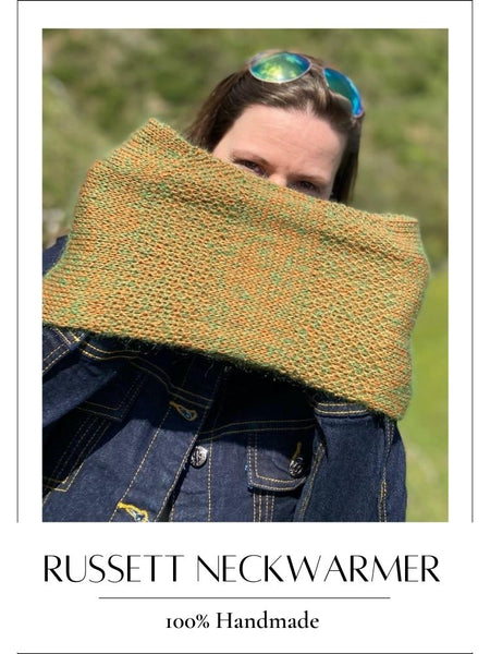 Handmade knitted Neckwarmer Russett