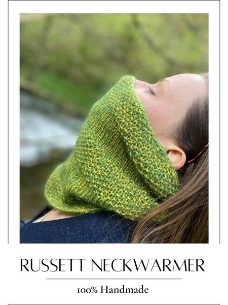 Handmade knitted Neckwarmer Russett