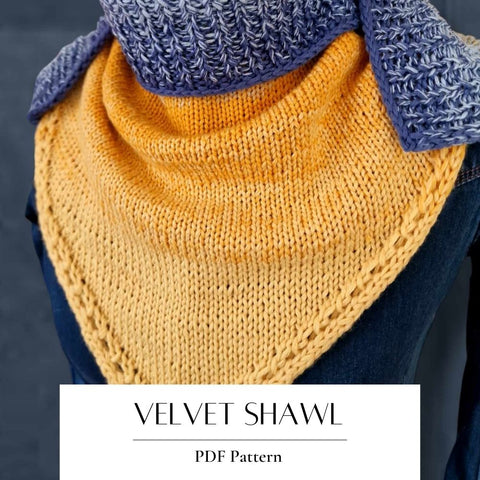 Knitting Pattern Velvet Shawl