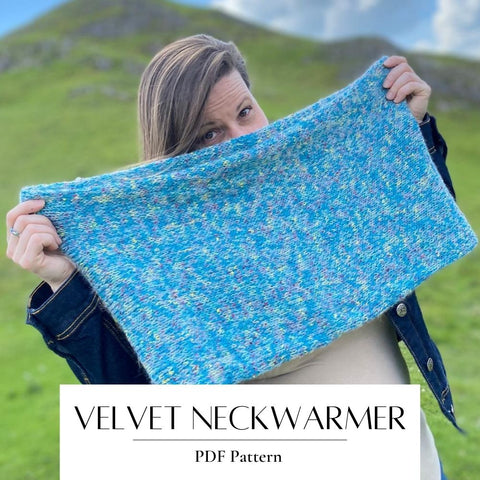 Knitting Pattern Velvet Neckwarmer