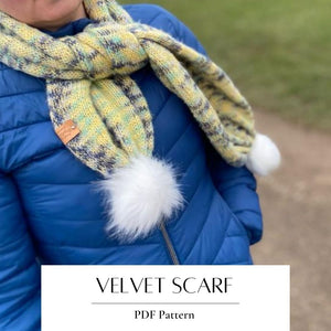 Knitting Pattern Velvet Scarf