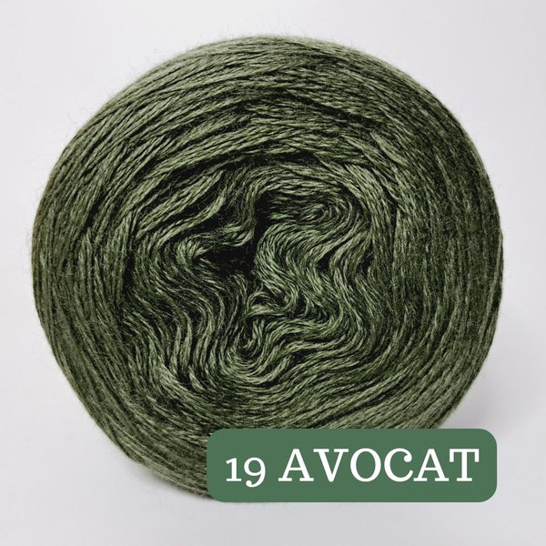 Pure Merino Solid Avocat Yarn Cake, Extrafine Superwash