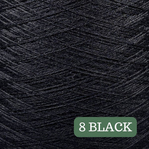 Pure Merino Solid Black Yarn Cake, Extrafine Superwash