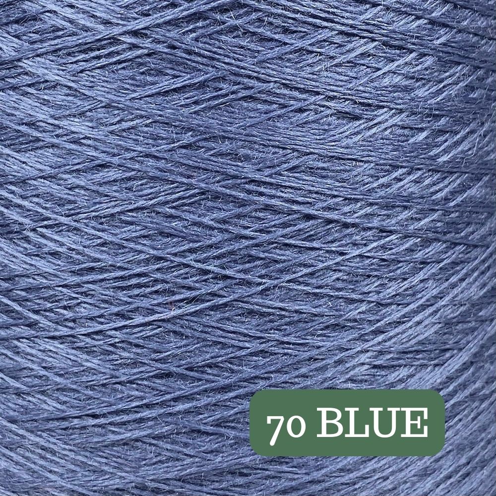 Pure Merino Solid Blue Yarn Cake, Extrafine Superwash