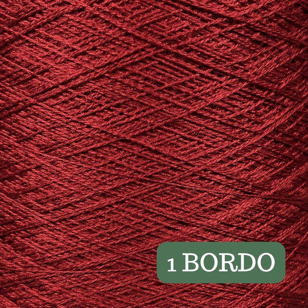 Pure Merino Solid Bordo Yarn Cake, Extrafine Superwash