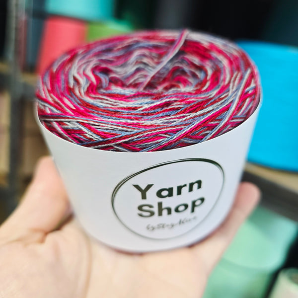 MC 1+2+3+4 4PLY Crazy Yarn Cake Pure Merino Extrafine Superwash