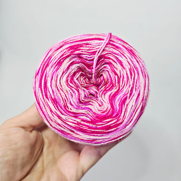 LIMITED EDITION MC 2+15+54+66 4PLY Crazy Yarn Cake Pure Merino Extrafine Superwash