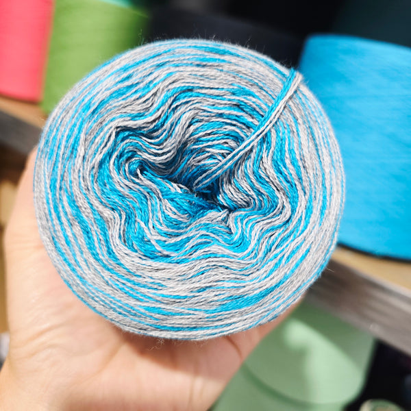 MC 3+14+65+73 4PLY Crazy Yarn Cake Pure Merino Extrafine Superwash