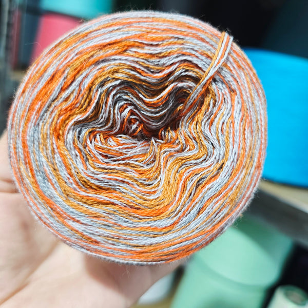 MC 3+48+57+73 4PLY Crazy Yarn Cake Pure Merino Extrafine Superwash