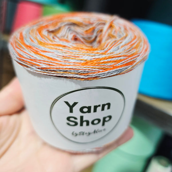 MC 3+48+57+73 4PLY Crazy Yarn Cake Pure Merino Extrafine Superwash