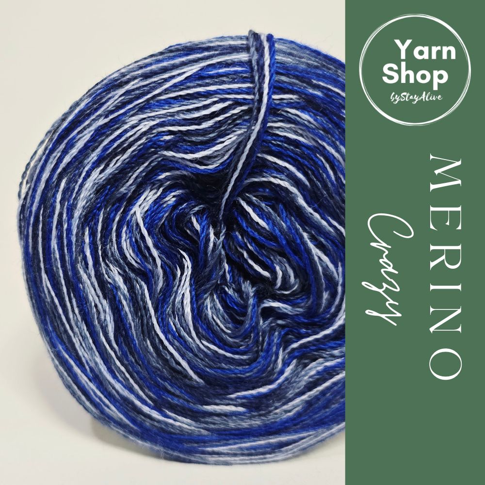 MC 4+29+39+69 4PLY Crazy Yarn Cake Pure Merino Extrafine Superwash