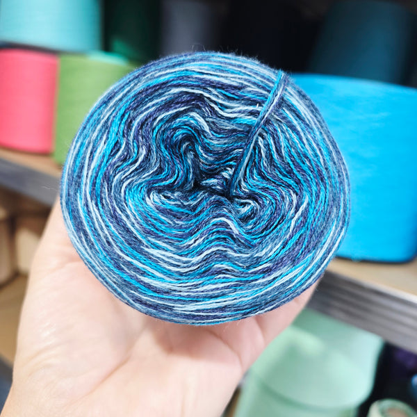 MC 58+65+67+72 4PLY Crazy Yarn Cake Pure Merino Extrafine Superwash