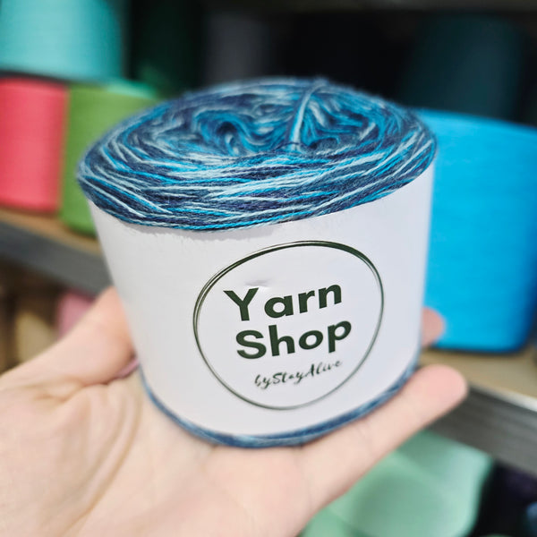 MC 58+65+67+72 4PLY Crazy Yarn Cake Pure Merino Extrafine Superwash